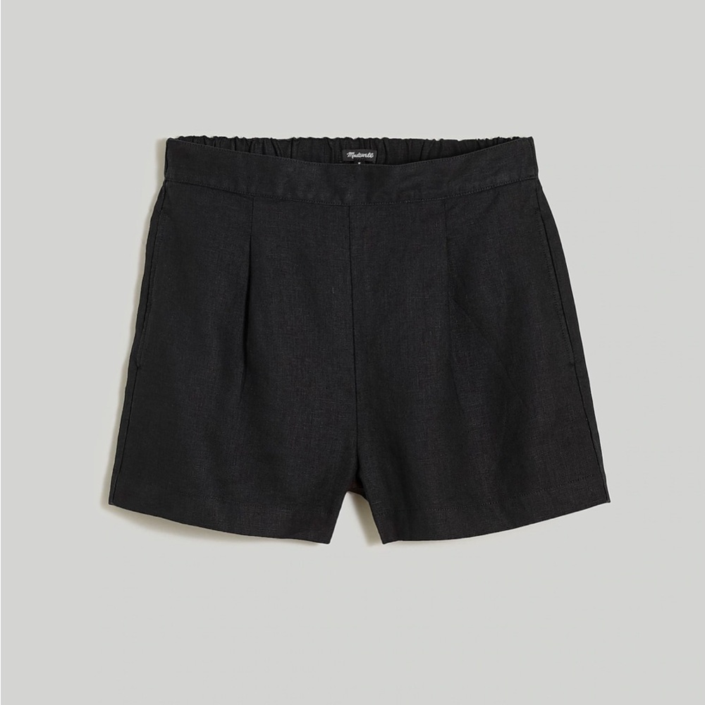 Madewell Linen Blend Pleated Short